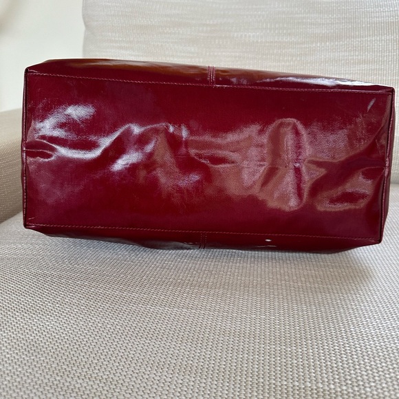 Red TOD’s PVC and leather tote - Picture 5 of 10